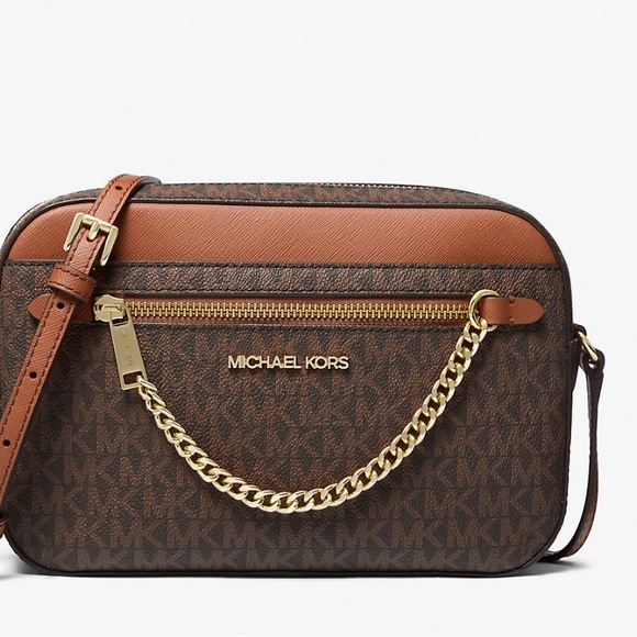 Michael Kors Jet Set Large Logo Crossbody Bag - Picture 4 of 6